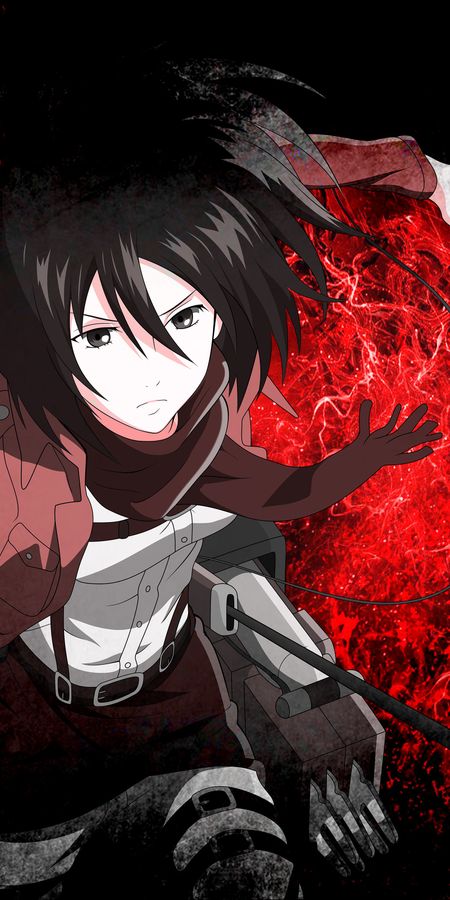 Phone wallpaper: Anime, Mikasa Ackerman, Attack On Titan free download