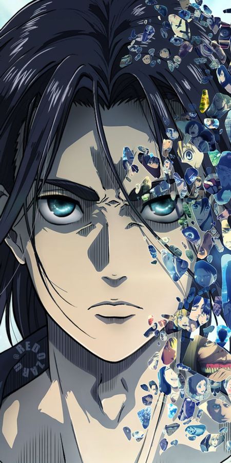 Phone wallpaper: Anime, Eren Yeager, Attack On Titan free download