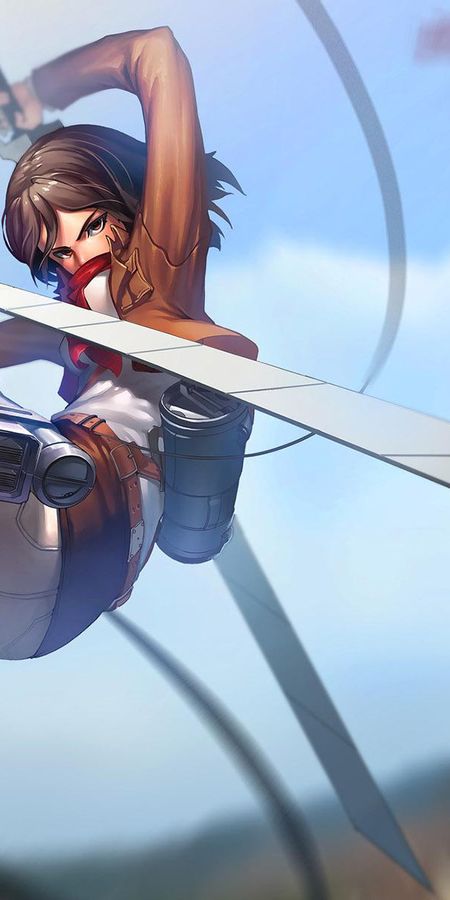 Phone wallpaper: Anime, Mikasa Ackerman, Attack On Titan free download