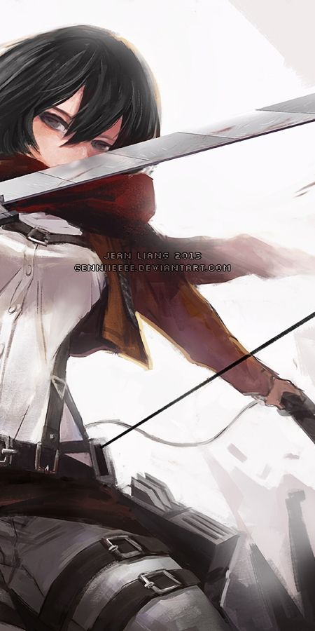 Phone wallpaper: Anime, Mikasa Ackerman, Shingeki No Kyojin, Attack On Titan free download