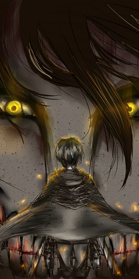 Phone wallpaper: Anime, Eren Yeager, Attack On Titan free download