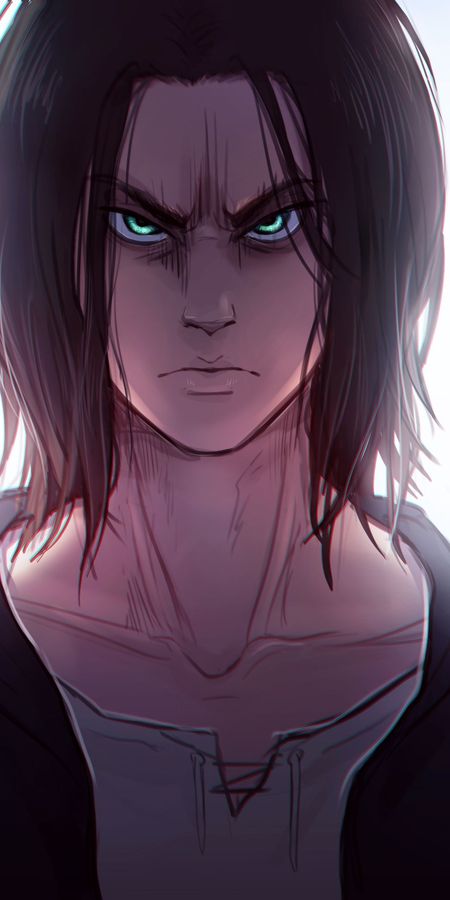 Phone wallpaper: Anime, Eren Yeager, Attack On Titan free download