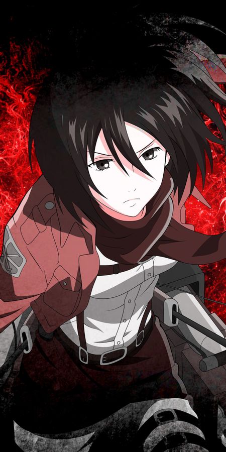 Phone wallpaper: Anime, Mikasa Ackerman, Attack On Titan free download