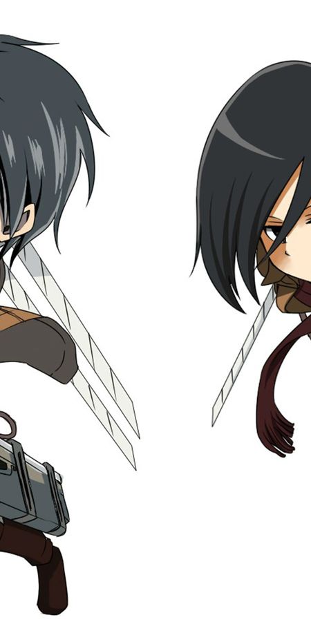 Phone wallpaper: Anime, Eren Yeager, Mikasa Ackerman, Attack On Titan free download