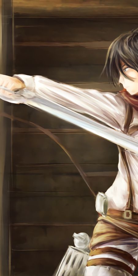 Phone wallpaper: Mikasa Ackerman, Attack On Titan, Shingeki No Kyojin, Anime free download