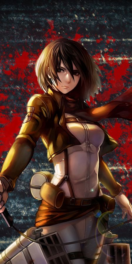 Phone wallpaper: Mikasa Ackerman, Attack On Titan, Shingeki No Kyojin, Anime free download