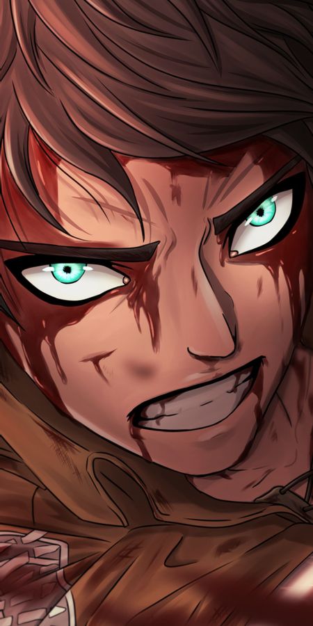 Phone wallpaper: Anime, Eren Yeager, Attack On Titan free download