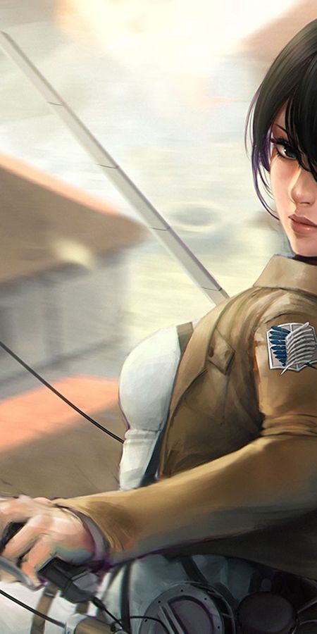 Phone wallpaper: Anime, Mikasa Ackerman, Shingeki No Kyojin, Attack On Titan free download