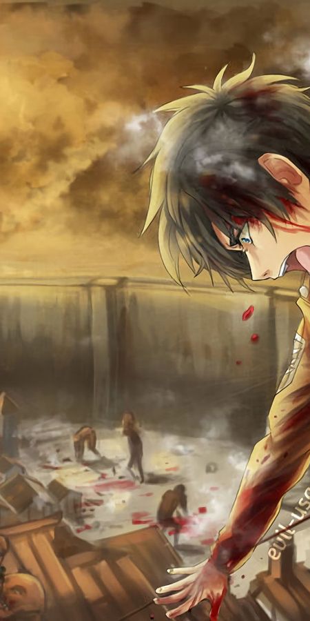 Phone wallpaper: Anime, Eren Yeager, Shingeki No Kyojin, Attack On Titan free download