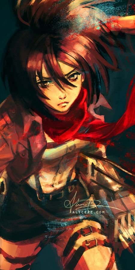 Phone wallpaper: Anime, Mikasa Ackerman, Shingeki No Kyojin, Attack On Titan free download