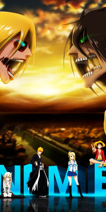 Phone wallpaper: Anime, Titan, Eren Yeager, Attack On Titan, Annie Leonhart free download