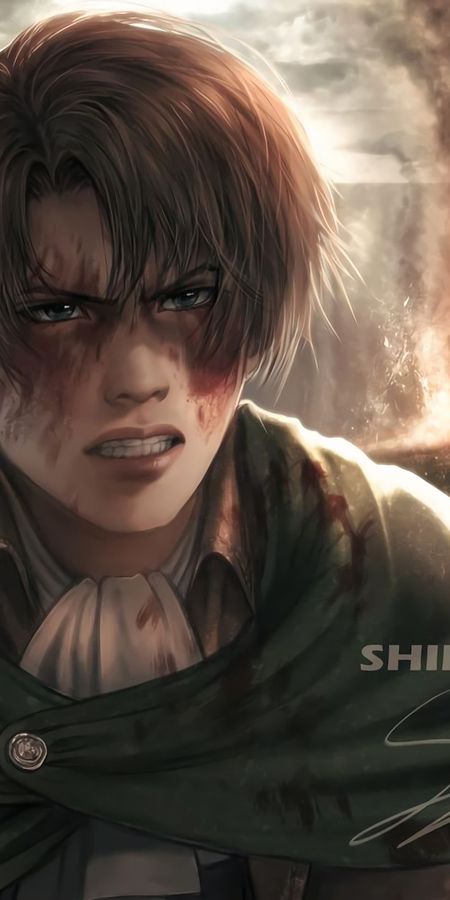 Phone wallpaper: Anime, Attack On Titan, Levi Ackerman free download