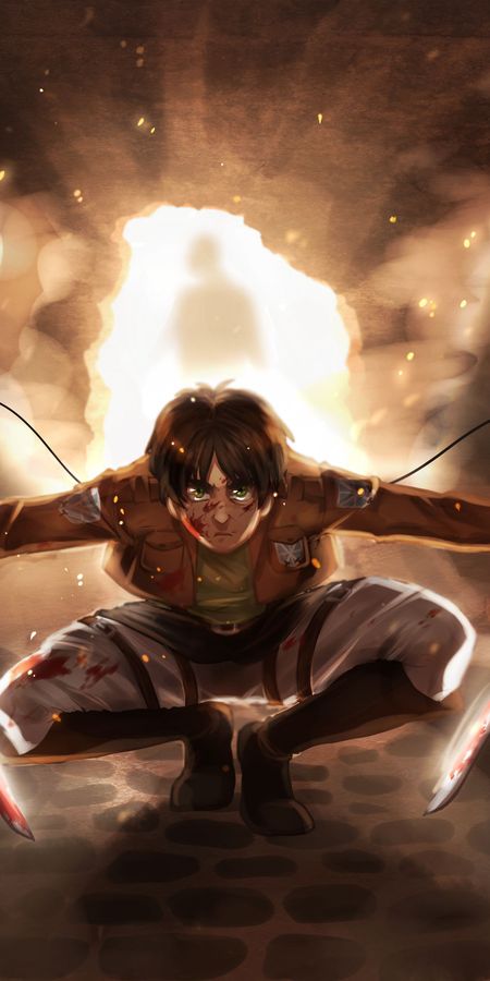 Phone wallpaper: Anime, Eren Yeager, Shingeki No Kyojin, Attack On Titan free download