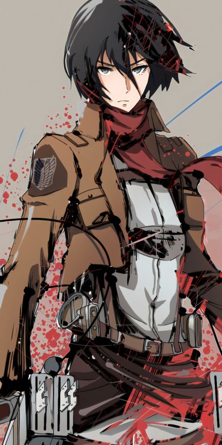 Phone wallpaper: Anime, Mikasa Ackerman, Attack On Titan free download