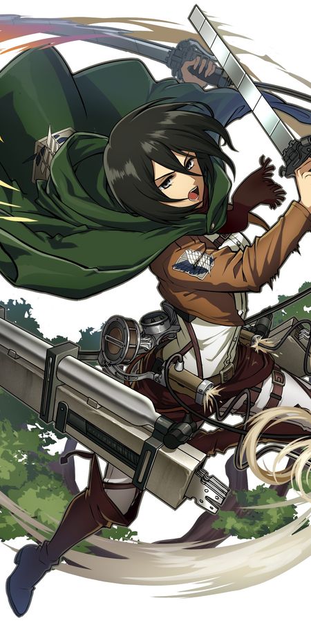 Phone wallpaper: Anime, Mikasa Ackerman, Attack On Titan free download