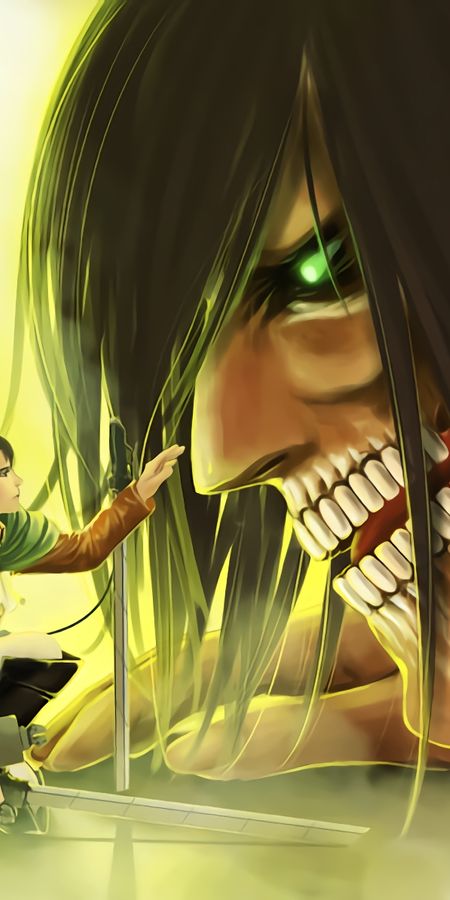 Phone wallpaper: Anime, Eren Yeager, Shingeki No Kyojin, Attack On Titan, Levi Ackerman free download