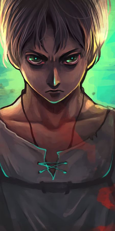 Phone wallpaper: Anime, Eren Yeager, Attack On Titan free download