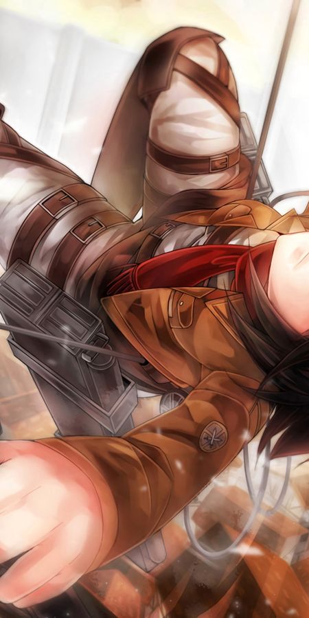 Phone wallpaper: Mikasa Ackerman, Attack On Titan, Shingeki No Kyojin, Anime free download