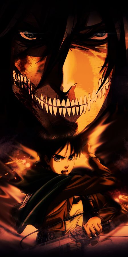 Phone wallpaper: Anime, Eren Yeager, Attack On Titan free download