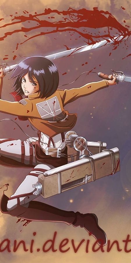 Phone wallpaper: Anime, Mikasa Ackerman, Attack On Titan free download