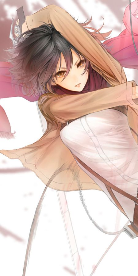 Phone wallpaper: Anime, Mikasa Ackerman, Attack On Titan free download