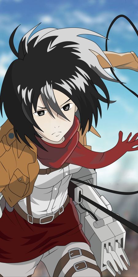 Phone wallpaper: Anime, Mikasa Ackerman, Attack On Titan free download