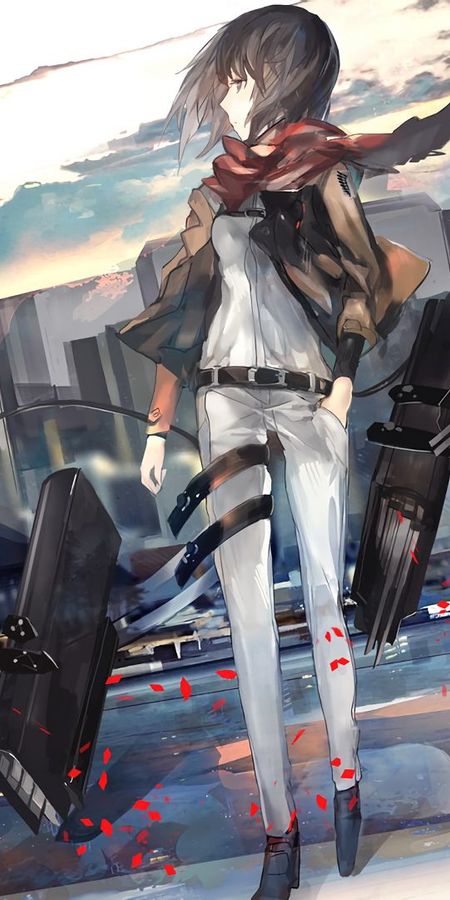 Phone wallpaper: Anime, Mikasa Ackerman, Attack On Titan free download