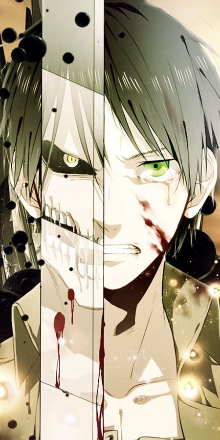 Phone wallpaper: Anime, Eren Yeager, Attack On Titan free download