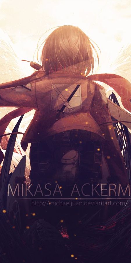 Phone wallpaper: Anime, Mikasa Ackerman, Attack On Titan free download