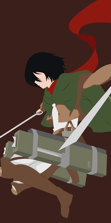 Phone wallpaper: Anime, Mikasa Ackerman, Attack On Titan free download