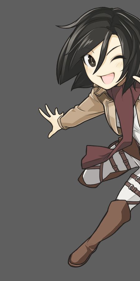 Phone wallpaper: Anime, Mikasa Ackerman, Attack On Titan free download