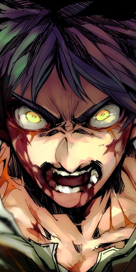 Phone wallpaper: Anime, Eren Yeager, Attack On Titan free download