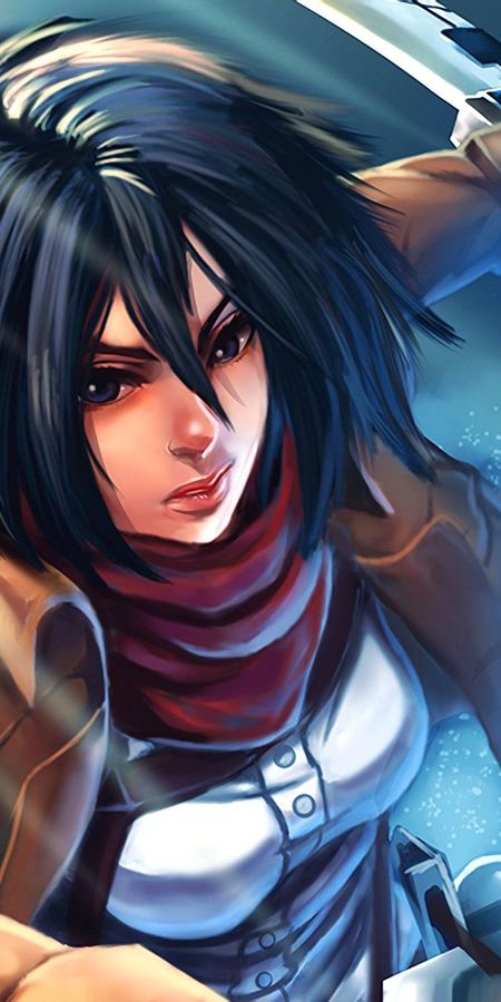 Phone wallpaper: Anime, Mikasa Ackerman, Shingeki No Kyojin, Attack On Titan free download