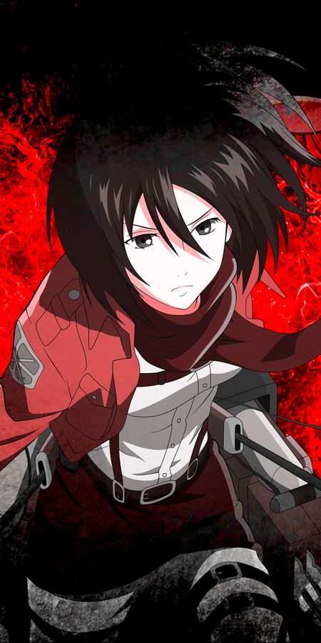 Phone wallpaper: Anime, Mikasa Ackerman, Attack On Titan free download