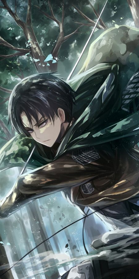 Phone wallpaper: Anime, Attack On Titan, Levi Ackerman free download