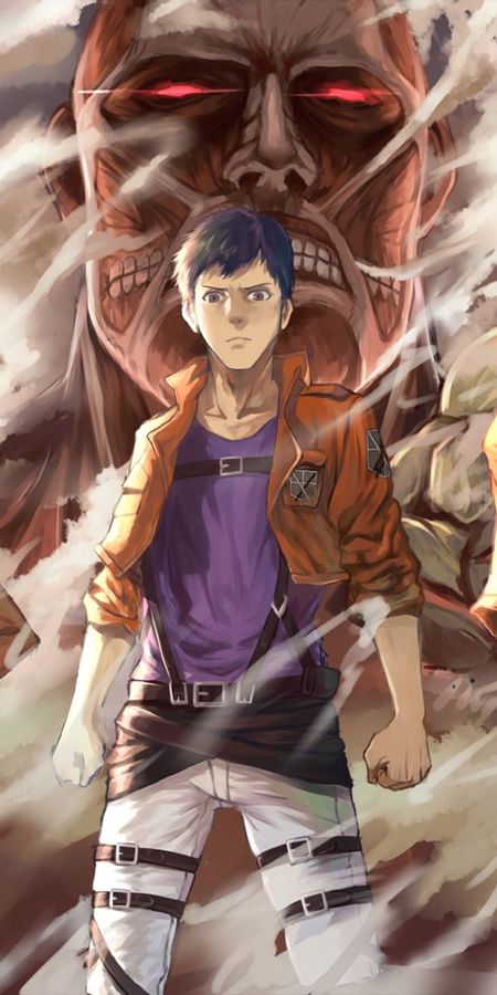 Phone wallpaper: Anime, Attack On Titan, Colossal Titan, Bertholdt Hoover free download