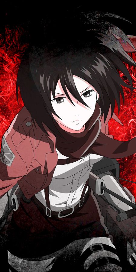 Phone wallpaper: Anime, Mikasa Ackerman, Attack On Titan free download