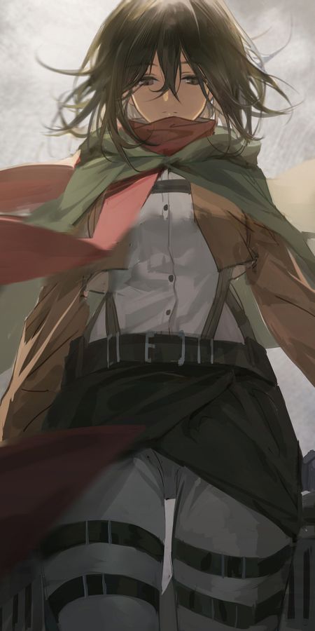 Phone wallpaper: Anime, Mikasa Ackerman, Attack On Titan free download