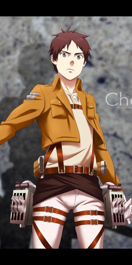 Phone wallpaper: Anime, Eren Yeager, Attack On Titan free download