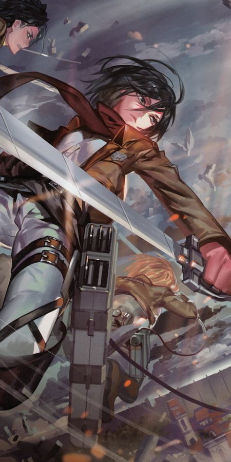 Phone wallpaper: Anime, Mikasa Ackerman, Attack On Titan free download