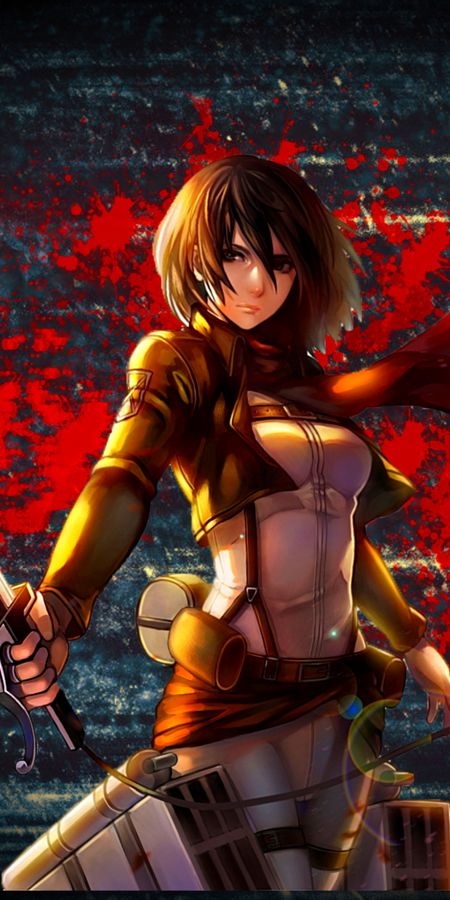 Phone wallpaper: Anime, Mikasa Ackerman, Shingeki No Kyojin, Attack On Titan free download