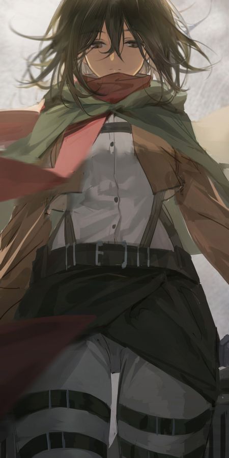 Phone wallpaper: Anime, Mikasa Ackerman, Attack On Titan free download