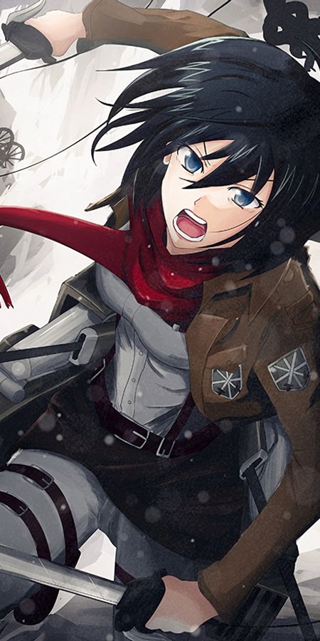 Phone wallpaper: Anime, Mikasa Ackerman, Shingeki No Kyojin, Attack On Titan free download