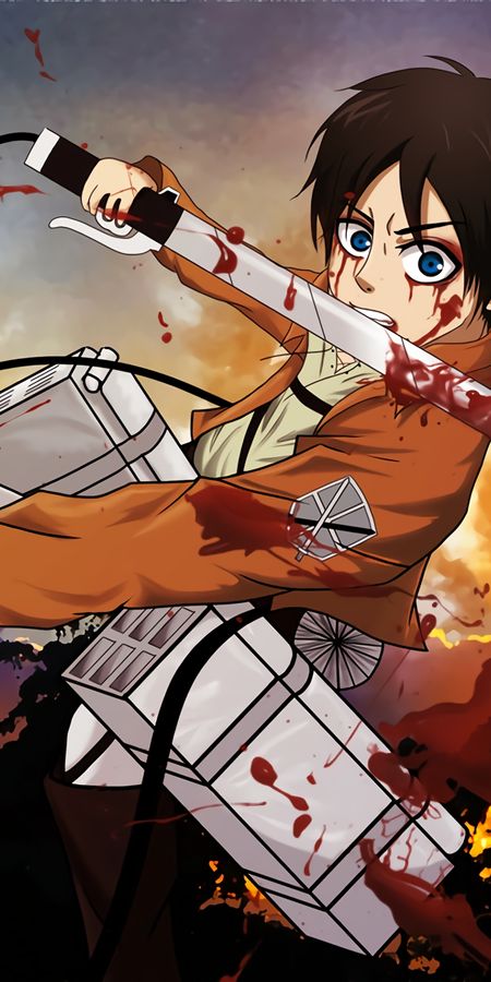 Phone wallpaper: Anime, Eren Yeager, Shingeki No Kyojin, Attack On Titan free download