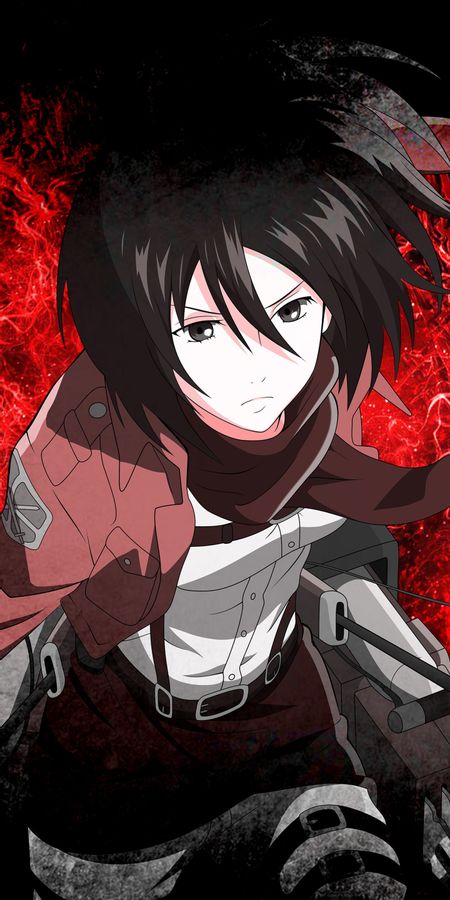 Phone wallpaper: Anime, Mikasa Ackerman, Attack On Titan free download