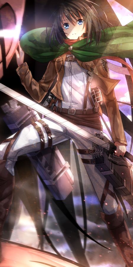 Phone wallpaper: Anime, Eren Yeager, Mikasa Ackerman, Attack On Titan free download