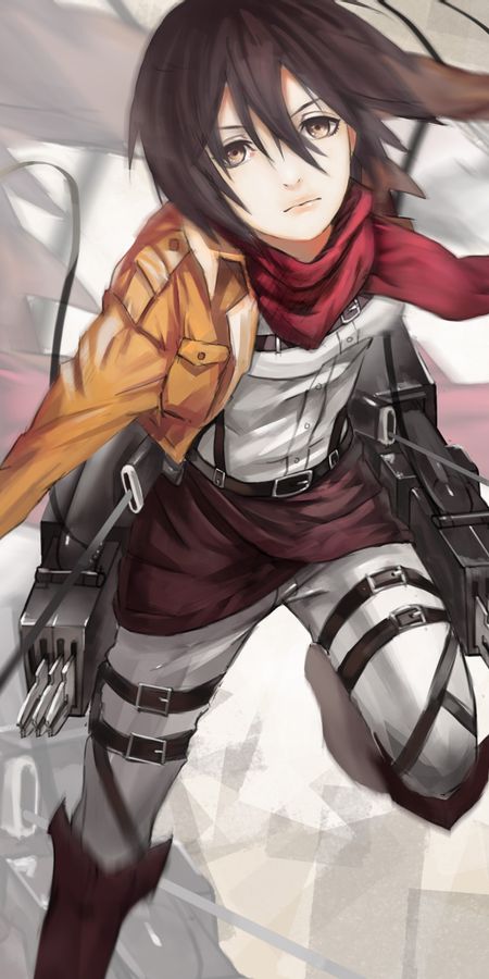 Phone wallpaper: Anime, Mikasa Ackerman, Attack On Titan free download