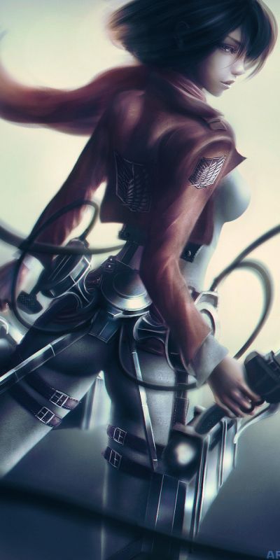 Phone wallpaper: Anime, Mikasa Ackerman, Attack On Titan free download