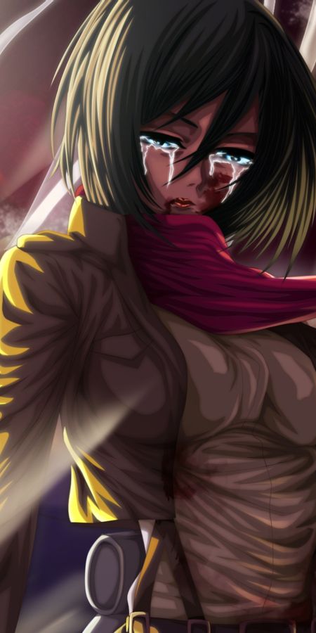 Phone wallpaper: Anime, Mikasa Ackerman, Attack On Titan free download