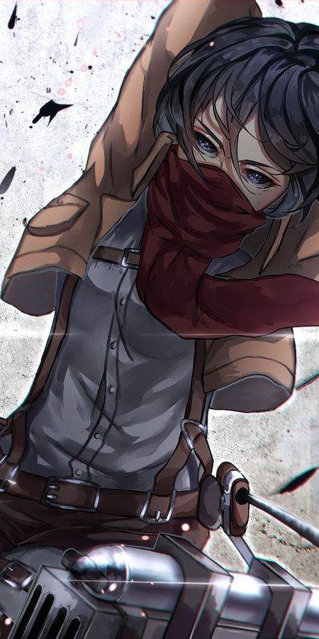 Phone wallpaper: Anime, Mikasa Ackerman, Attack On Titan free download